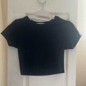 Classic Black Women's Crop Top